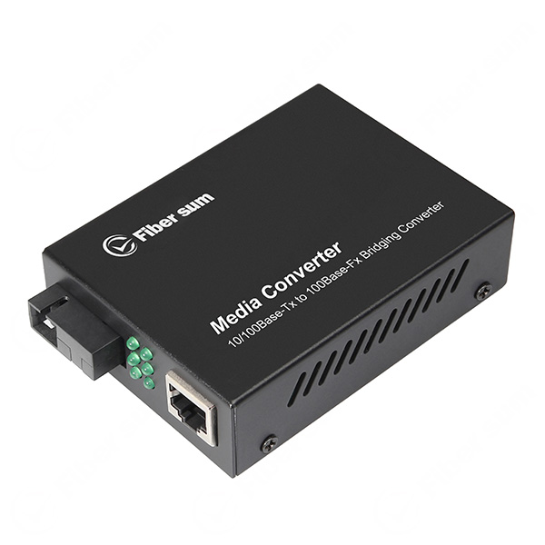 10/100Base-TX To 10/100Base-FX TX1310/RX1550nm 20km Single SC Fiber Optic Media Converter